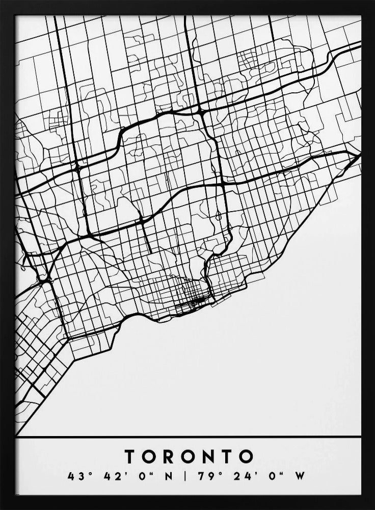 Black Maps 89 Canvas Print-2