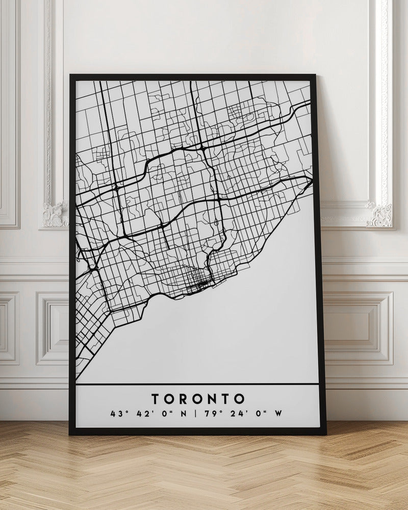 Black Maps 89 Canvas Print-3