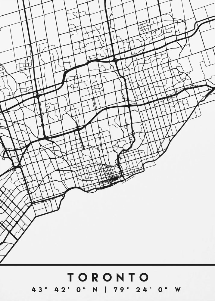 Black Maps 89 Canvas Print-1