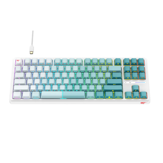 Keyboard Havit KB901Lwg White-1