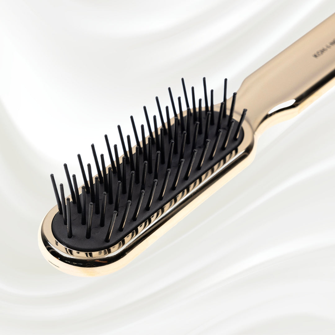 Metallic Pneumatic Synthetic Pin Styling Hairbrush-1