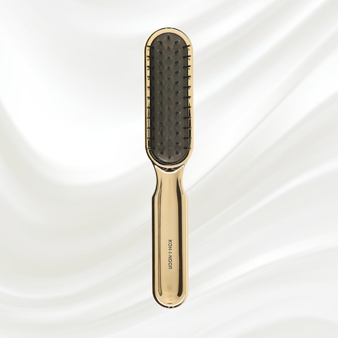 Metallic Pneumatic Synthetic Pin Styling Hairbrush-5