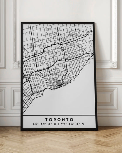 Black Maps 89 Canvas Print-3